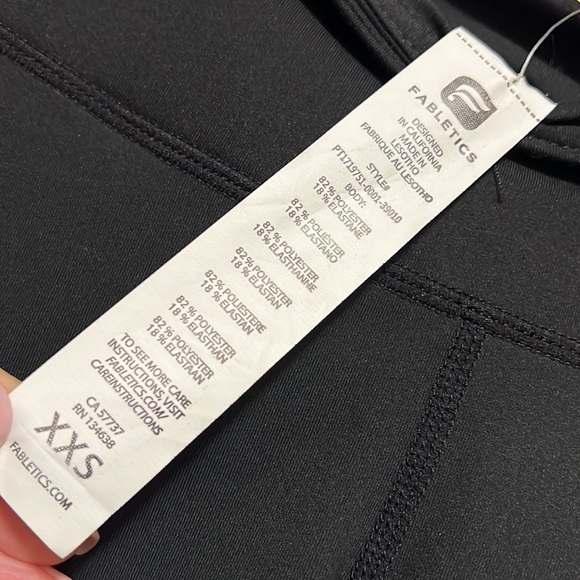 Brand new with tags. Fabletics black leggings, super soft, 30” inseam. - Picture 5 of 5